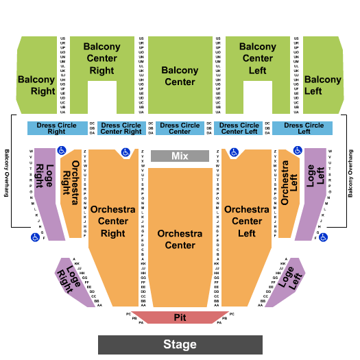 Proctors Theatre Moulin Rouge Seating Chart